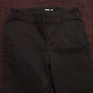 Never worn black khaki pants size 0